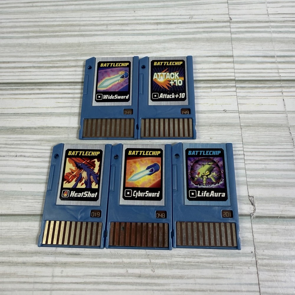 Megaman Battelchip Bundle Of 5 Untested